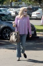 Pregnant EMMA ROBERTS in Denim Out in Los Angeles 10/15/2020