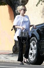 Pregnant EMMA ROBERTS Leaves a Friend