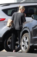 Pregnant EMMA ROBERTS Leaves Alfred Coffee in Los Feliz 10/02/2020