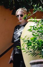 Pregnant EMMA ROBERTS Leaves Alfred Coffee in Los Feliz 10/02/2020