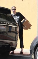 Pregnant EMMA ROBERTS Leaves Alfred Coffee in Los Feliz 10/02/2020