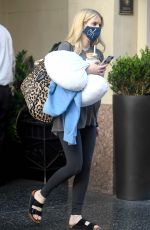 Pregnant EMMA ROBERTS Leaves an Office in los Angeles 10/21/2020