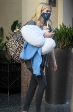Pregnant EMMA ROBERTS Leaves an Office in los Angeles 10/21/2020