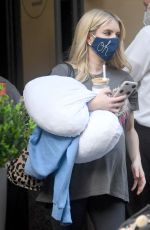 Pregnant EMMA ROBERTS Leaves an Office in los Angeles 10/21/2020