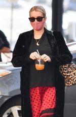 Pregnant EMMA ROBERTS Out and About in Beverly Hills 10/12/2020