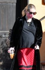 Pregnant EMMA ROBERTS Out and About in Beverly Hills 10/12/2020