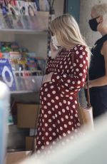 Pregnant EMMA ROBERTS Out and About in Los Angeles 10/20/2020