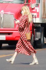 Pregnant EMMA ROBERTS Out and About in Los Angeles 10/20/2020