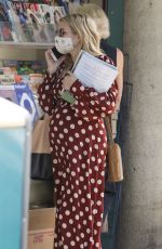 Pregnant EMMA ROBERTS Out and About in Los Angeles 10/20/2020