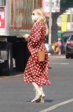 Pregnant EMMA ROBERTS Out and About in Los Angeles 10/20/2020