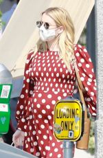 Pregnant EMMA ROBERTS Out and About in Los Angeles 10/20/2020