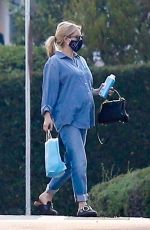 Pregnant EMMA ROBERTS Out and Abut in Los Feliz 10/06/2020