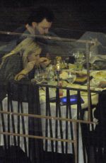 Pregnant EMMA ROBERTS Out for Dinner with Friends in Beverly Hills 10/13/2020