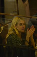 Pregnant EMMA ROBERTS Out for Dinner with Friends in Beverly Hills 10/13/2020