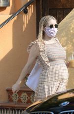 Pregnant EMMA ROBERTS Out in Los Angeles 10/05/2020
