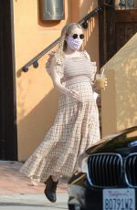 Pregnant EMMA ROBERTS Out in Los Angeles 10/05/2020