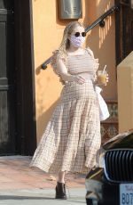 Pregnant EMMA ROBERTS Out in Los Angeles 10/05/2020