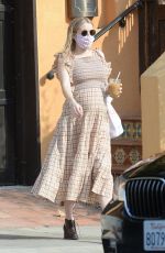 Pregnant EMMA ROBERTS Out in Los Angeles 10/05/2020