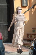 Pregnant EMMA ROBERTS Out in Los Angeles 10/05/2020