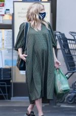 Pregnant EMMA ROBERTS Out Shopping in Los Angeles 10/15/2020