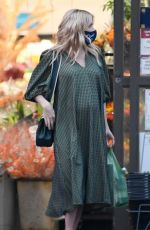 Pregnant EMMA ROBERTS Out Shopping in Los Angeles 10/15/2020