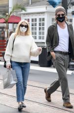 Pregnant EMMA ROBERTS Out Shopping in Los Angeles 10/24/2020