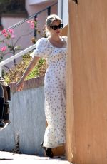 Pregnant EMMA ROBERTS Visits a Friend in Los Angeles 10/01/2020