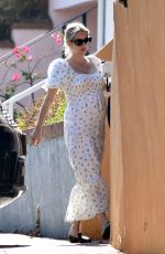 Pregnant EMMA ROBERTS Visits a Friend in Los Angeles 10/01/2020
