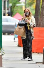Pregnant JENNIFER LAWRENCE Out in New York 10/26/2020