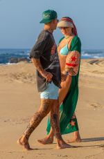Pregnant JESSICA HART in Bikini at a Beach Cabo San Lucas 10/03/2020