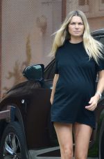 Pregnant JESSICA HART Out in Los Angeles 10/30/2020