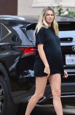 Pregnant JESSICA HART Out in Los Angeles 10/30/2020