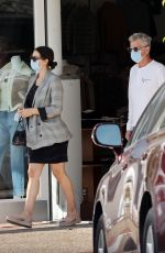 Pregnant KATHARINE MCPHEE and David Foster Out Shopping in Los Angeles 10/21/2020