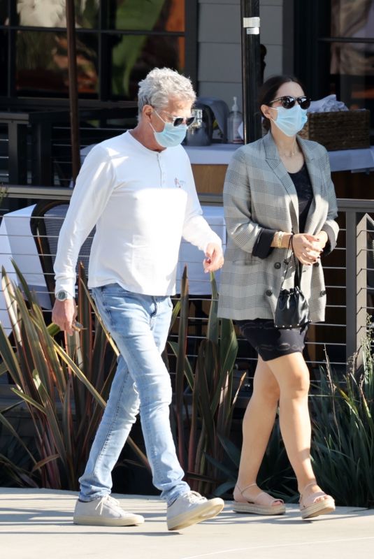 Pregnant KATHARINE MCPHEE and David Foster Out Shopping in Los Angeles 10/21/2020