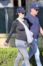 Pregnant KATHARINE MCPHEE and David Foster Out Shopping in Montecito 10/06/2020