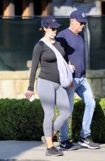 Pregnant KATHARINE MCPHEE and David Foster Out Shopping in Montecito 10/06/2020