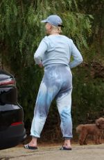 Pregnant KATY PERRY Out With Her Dog on Her Birthday in Los Angeles 10/25/2020