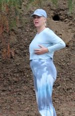Pregnant KATY PERRY Out With Her Dog on Her Birthday in Los Angeles 10/25/2020