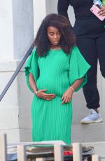Pregnant KELLY ROWLAND Leaves Photoshoot in Brentwood 10/19/2020