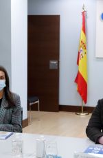 QUEEN LETIZIA OF SPAIN at Meeting with Spanish Committee of Representatives of People with Disabilities 10/27/2020