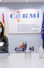 QUEEN LETIZIA OF SPAIN at Meeting with Spanish Committee of Representatives of People with Disabilities 10/27/2020