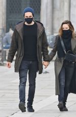 REBECCA FERGUSON Out with Her Boyfriend in Venice 10/22/2020
