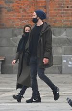 REBECCA FERGUSON Out with Her Boyfriend in Venice 10/22/2020