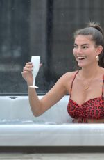REBECCA GORMLEY in Swimsuit in a Hot Tub in Middlesbrough 10/01/2020