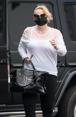REBEL WILSON Arrives at a Skincare Salon in Beverly Hills 10/20/2020