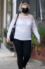 REBEL WILSON Arrives at a Skincare Salon in Beverly Hills 10/20/2020
