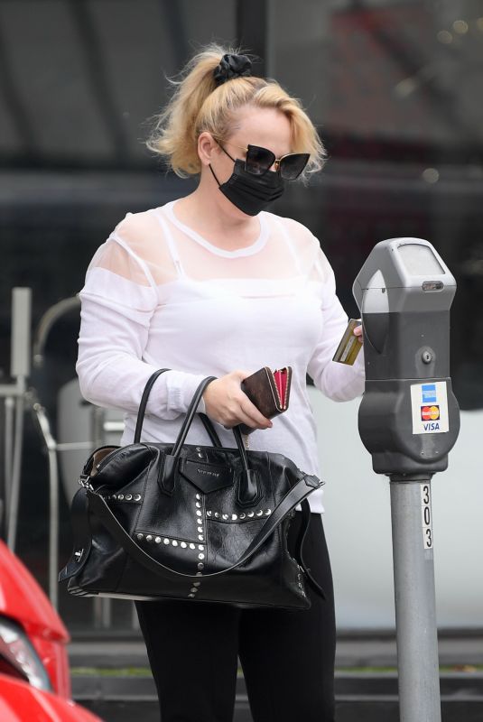 REBEL WILSON Arrives at a Skincare Salon in Beverly Hills 10/20/2020