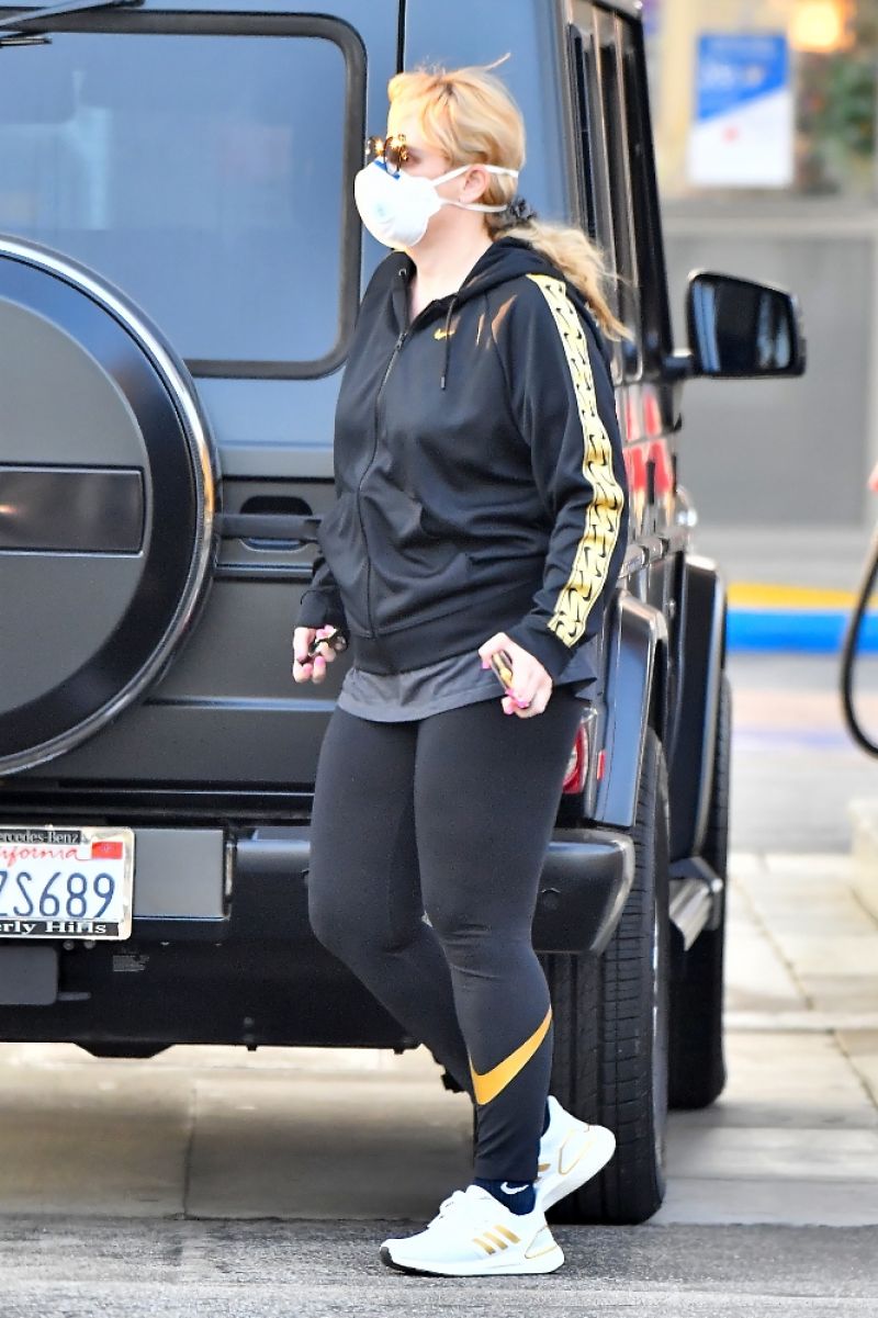 REBEL WILSON at a Gas Station in West Hollywood 10/20/2020 – HawtCelebs