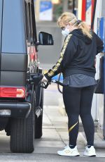 REBEL WILSON at a Gas Station in West Hollywood 10/20/2020