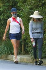 REESE WITHERSPOON Out Hikinig in Brentwood 10/03/2020